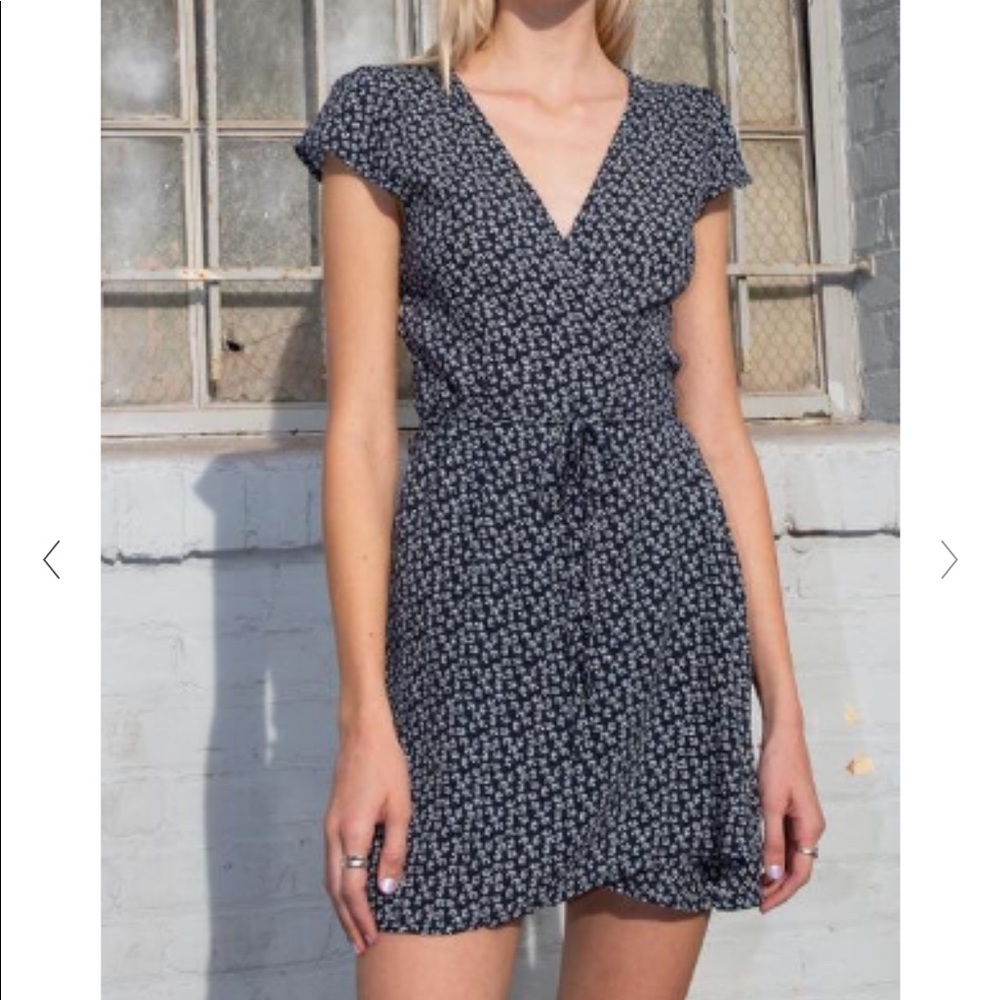 John Galt Robbie Wrap Floral Dress